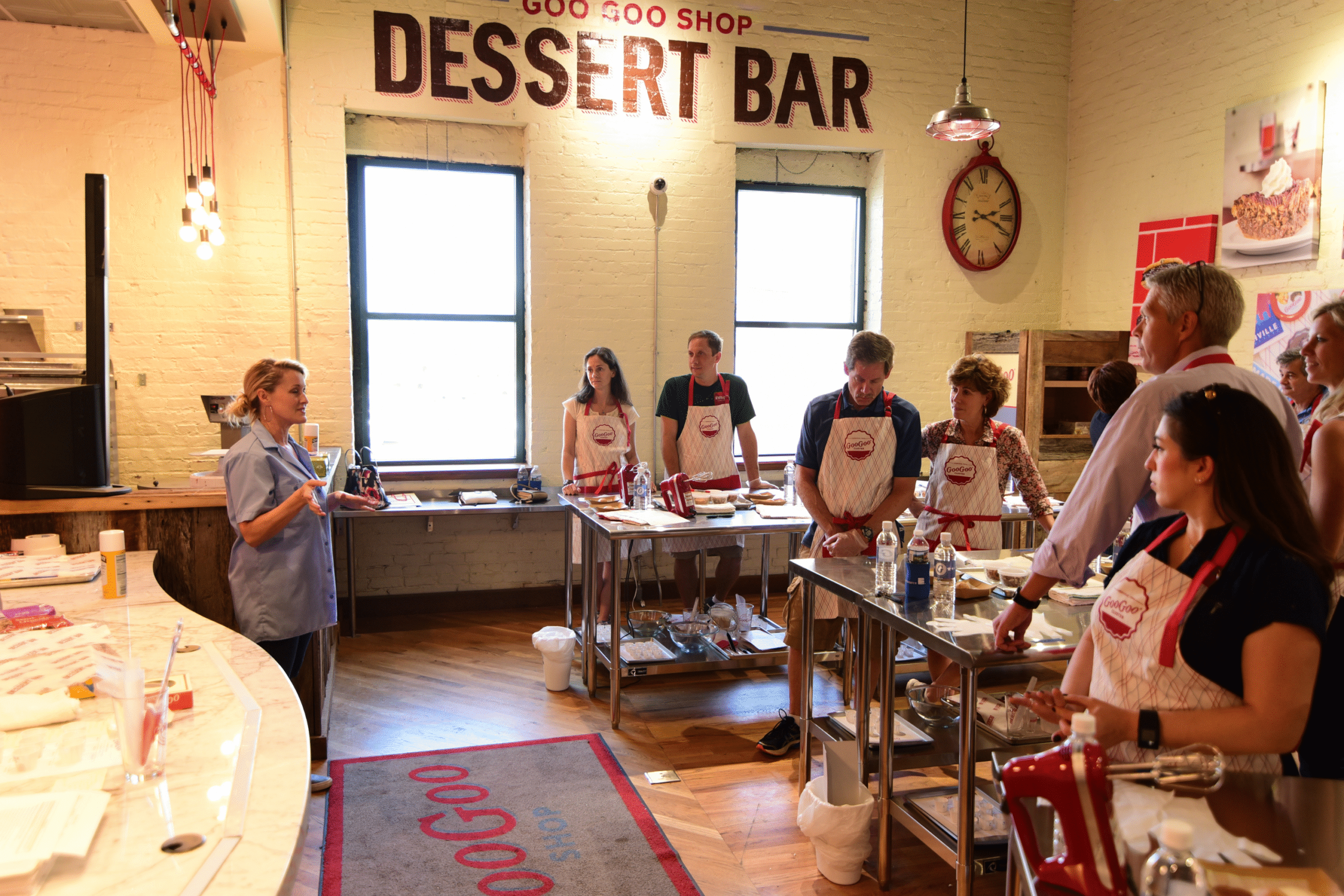 A dessert Bar and its staff