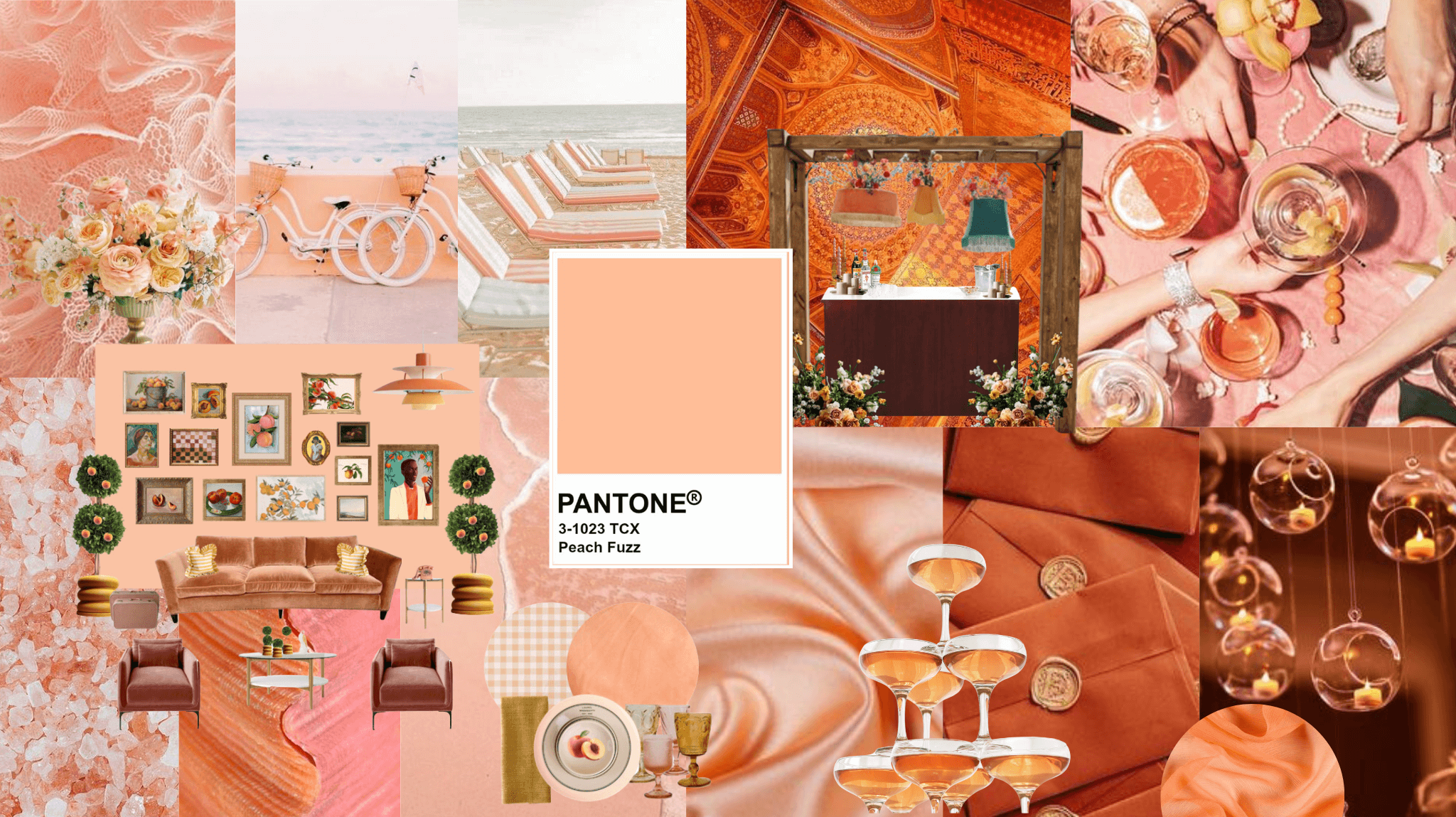 Pantone 2024: Peach Fuzz Event Design Inspiration